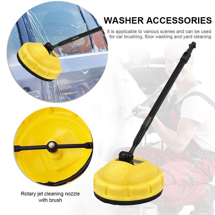 Pressure Washer Surface Cleaner Attachment Multi-Surface Disc Floor