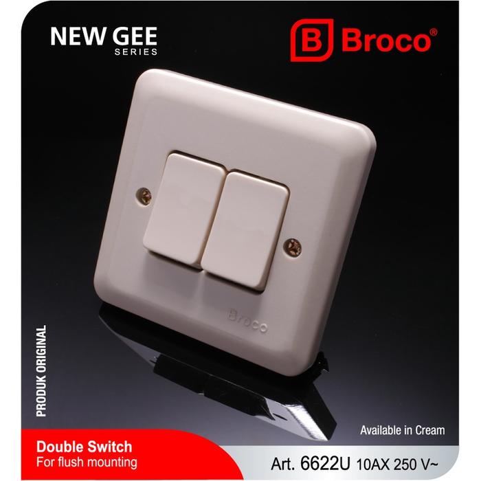 Broco Saklar DOUBLE NEW GEE 6622U