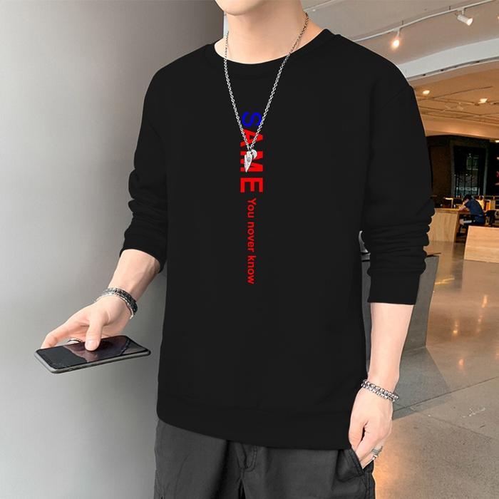 Baju Pria SAME Lengan Panjang - Kaos Pria - Atasan Pria - Baju Distro-BAJU TREN 2021-BISA COD
