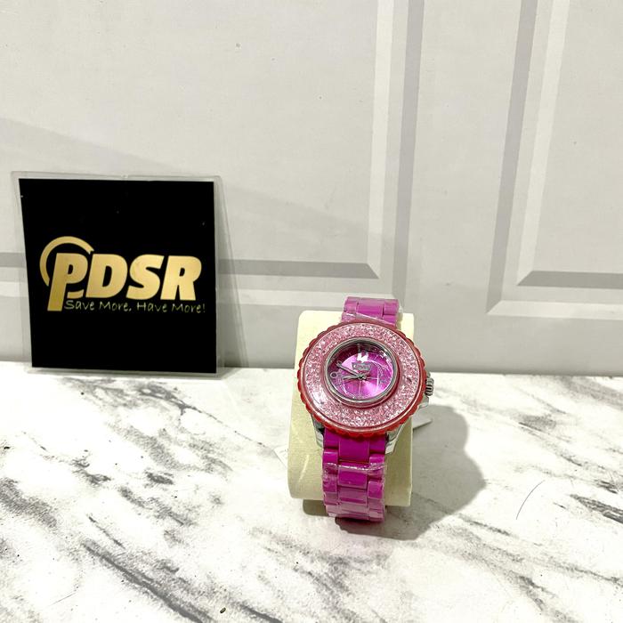 JAM TANGAN LEVIS LTH1404 PINK WITH SWAROVSKI STONE UNIT ONLY ORIGINAL RESMI