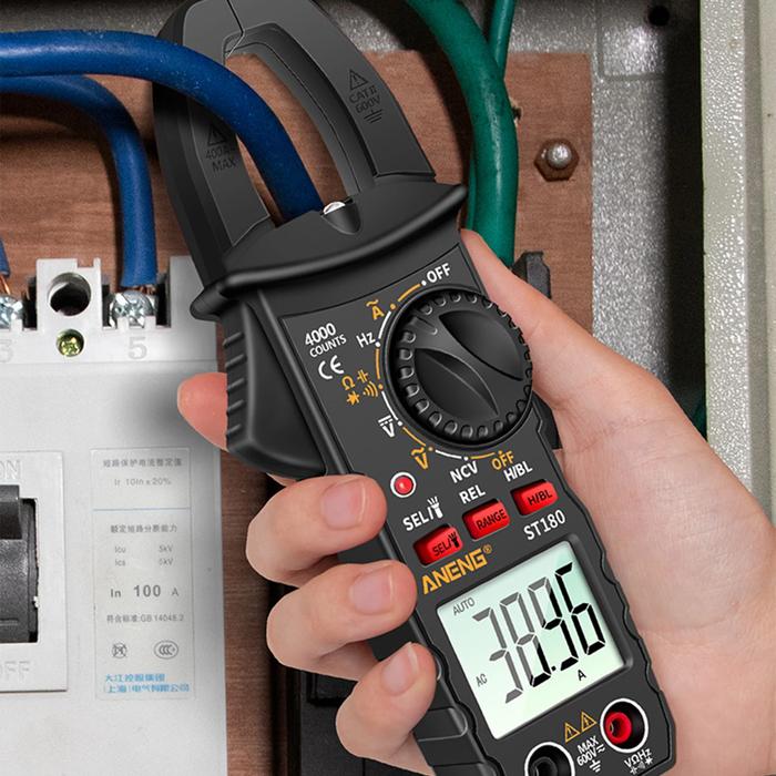 4000 Counts Digital Clamp Meter Multimeter Clamp Voltmeter Ammeter AC Voltage Current NCV Universal