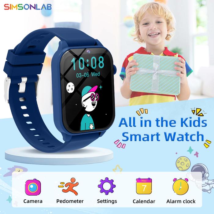 Games Smart Watch Kids Waterproof Flashlight Camera 18 Games Sleep Monitoring Step Counting Children