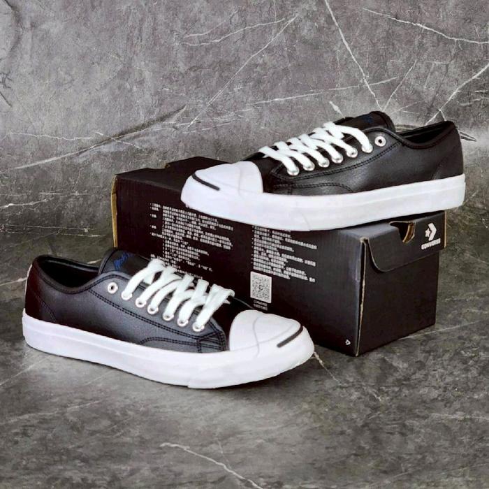 Sepatu Converse Jack Purcell OX Black Leather