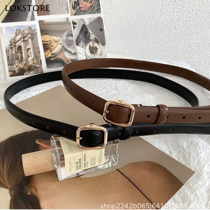LS Ikat Pinggang Kulit Gesper Wanita Belt Aksesoris Fashion SS289
