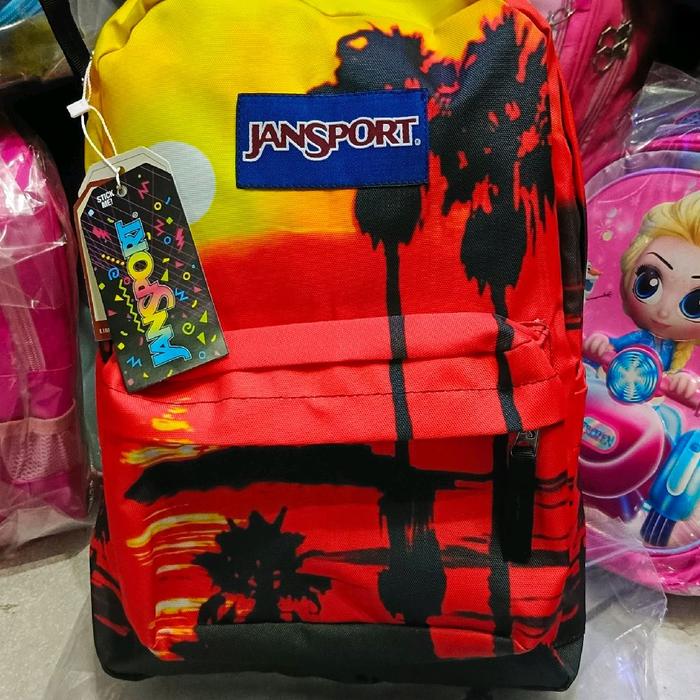 ransel jansport  motif sunset