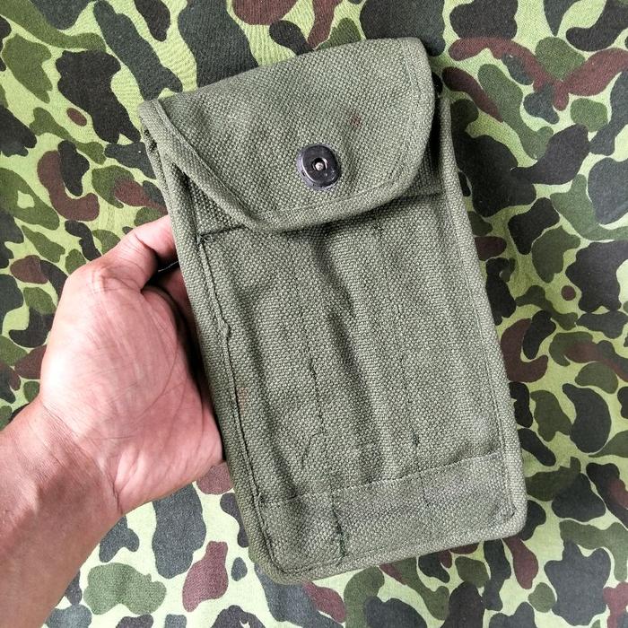 magpouch kanvas tentara jadul kantong magazen tentara magpouch jadul tas munisi abri operasi seroja 