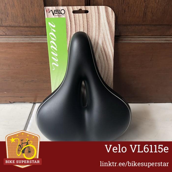 (COD) SADEL VELO PLUSH GEL SUSPENSI SUPER EMPUK VL 6115E SADDLE SEPEDA LIPAT MTB KASKADA Outdoor