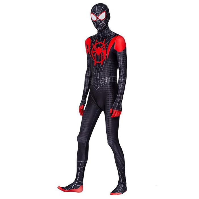 【NEW】 SPIDERMAN MILES MORALES HITAM VENOM MELUS ROSTOMETER BAJU KOSTUM COSPLAY KOSTUM KARAKTER JUMPS