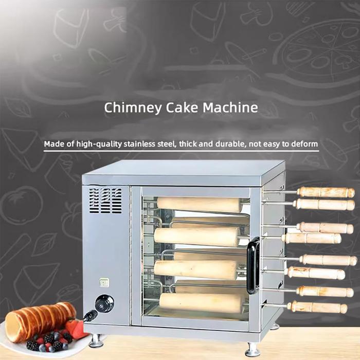 Rotary Toaster Ice Cream Cake Machine Chimney Roll Commercial