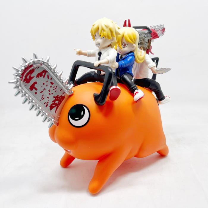 Q Ver. Chainsaw Man Denji Anime Figure Pochita Makima Action Figure