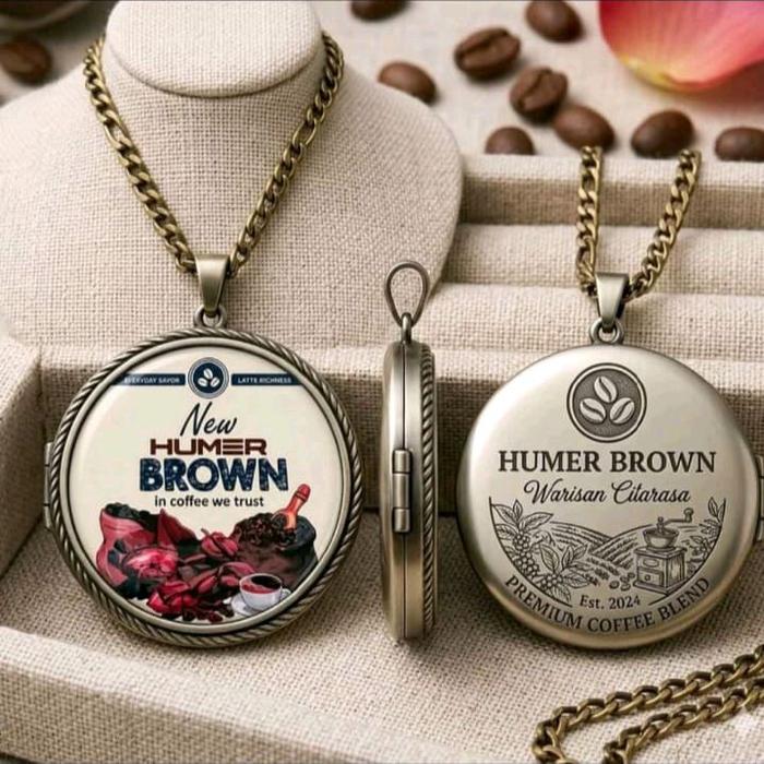 Kalung Aksesoris Humer Brown dengan Desain Eksklusif dan Kualitas Terbaik