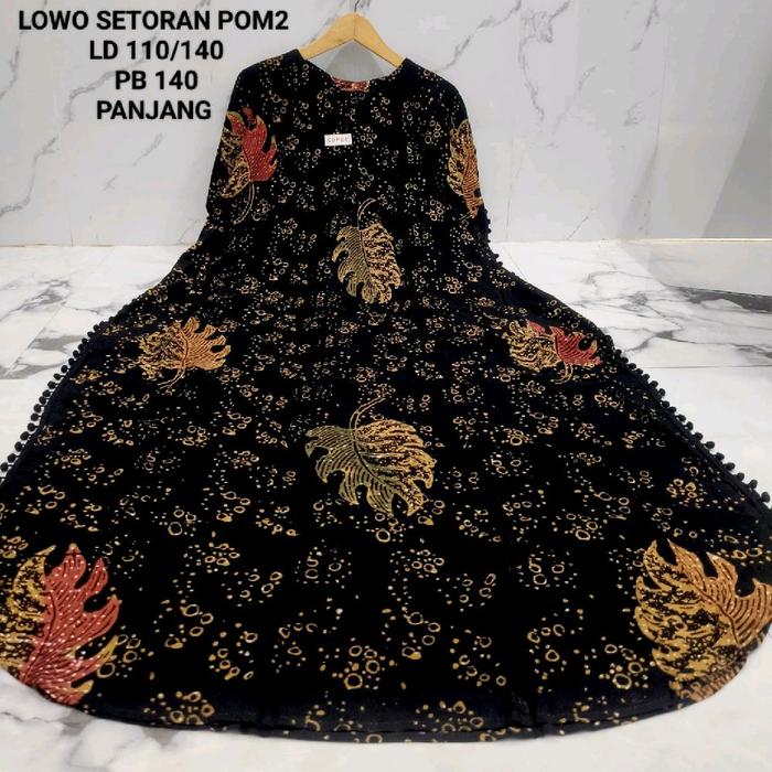 Daster Kelelawar Pom pom Twill