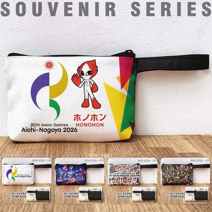 Pouch Souvenir Asian Games Aichi-Nagoya 2026 Dompet Oleh Oleh Asian Games