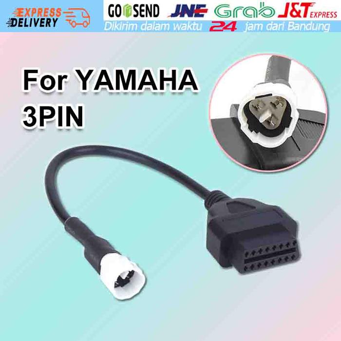YAMAHA 3 Pin to 16 Pin Kabel Scan Adapter OBD2 OBD 2 Motor OBD Cable
