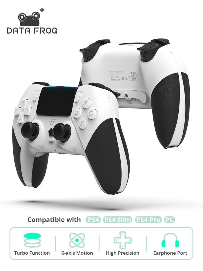 DATA FROG Wireless Bluetooth-Compatible Controller For PS4 Controller
