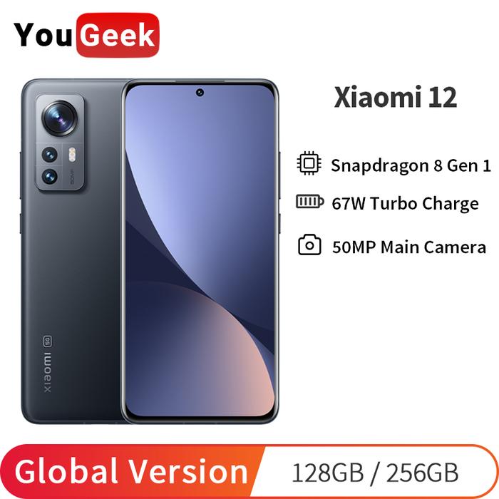 Xiaomi Mi 12 Global Version Mi12 Snapdragon 8 Gen 1 Mobile Phone