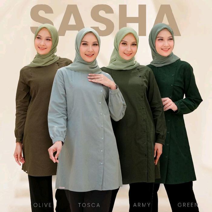 SEPLY SASHA 20 TUNIK POLOS TERBARU DAN KEKINIAN / TUNIK OLIVE / TUNIK TOSCA / TUNIK ARMY / TUNIK GRE