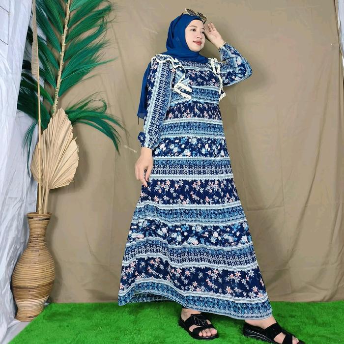 Gamis Wanita Dewasa Bunga-bunga Renda Gratias Citra Premium