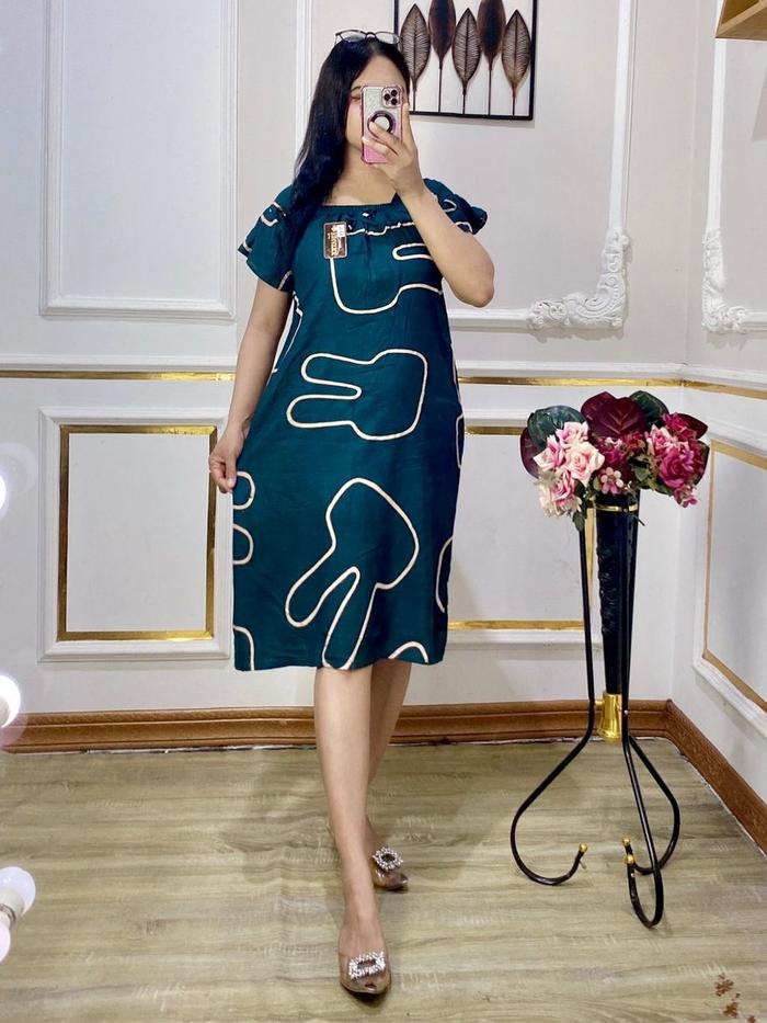 Daster Yukensi Bunny - Baju Tidur Malam -Pakaian Tidur Wanita Bahan Rayon -Daster Selutut baju  dina