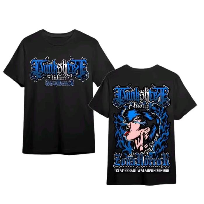 PROMO!!! Kaos Punkshter Tuban Zona Horror Unisex Bahan Halus Tebal Lembut