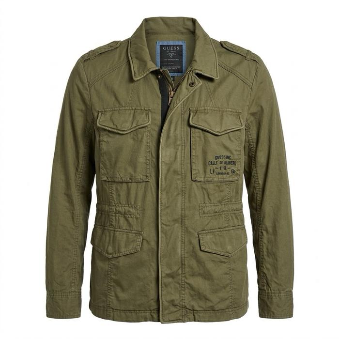 Guess - M-51 not M-65 Military Field Jacket - Olive Green - Size XL