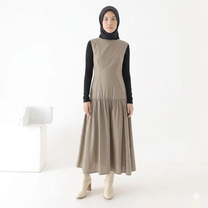 Raya inner dress / inner dress jumbo/ inner dress rufle