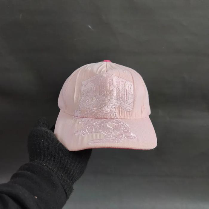 Topi Cap Unisex Pria Wanita FUBU Bordir Pink