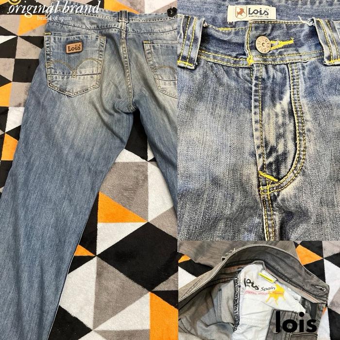 27-38 lois original jeans brand of spain bahan tebal nyaman di pakai cocok buat anak muda