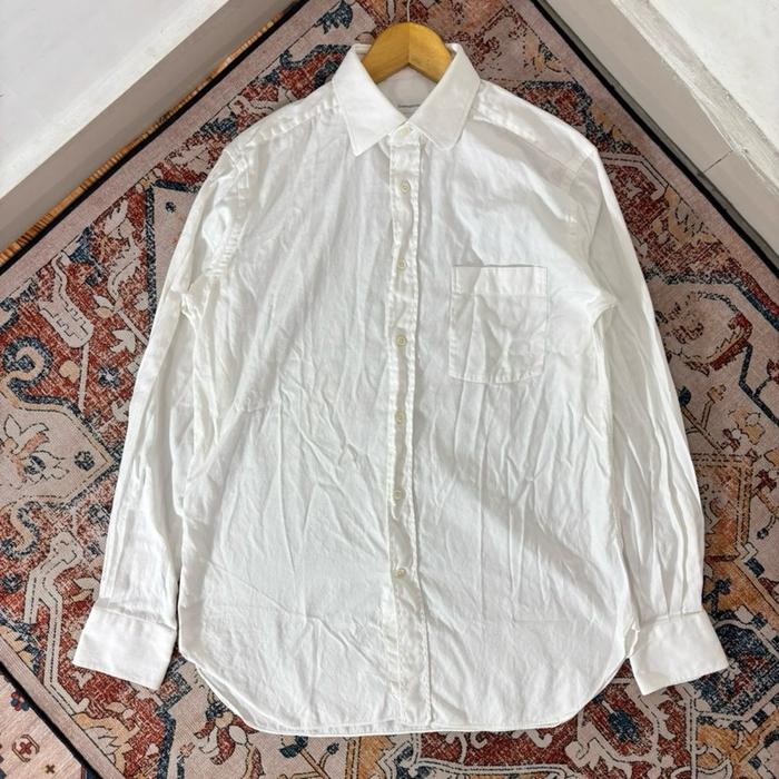 KEMEJA PANJANG ERMENEGILDO ZEGNA PUTIH SIZE L