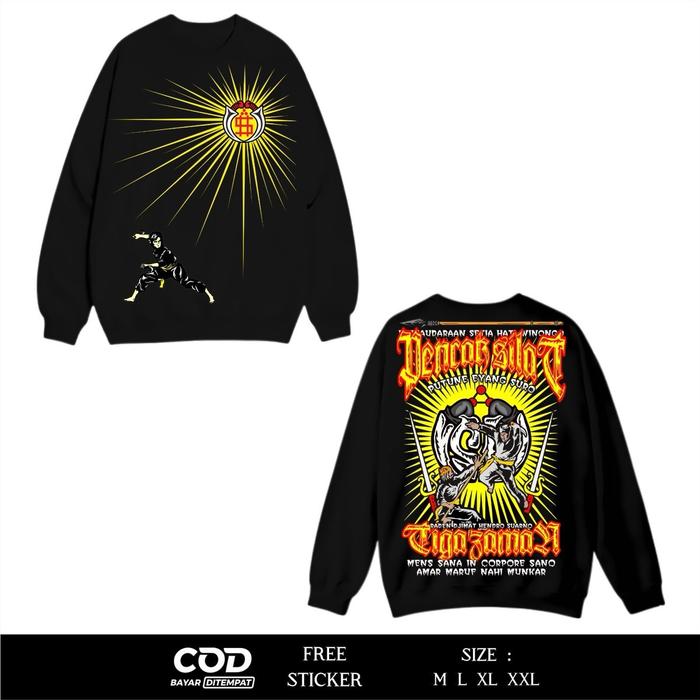Sweater PSHW Tiga Zaman Putune Eyang Suro Sablon Dtf GE4