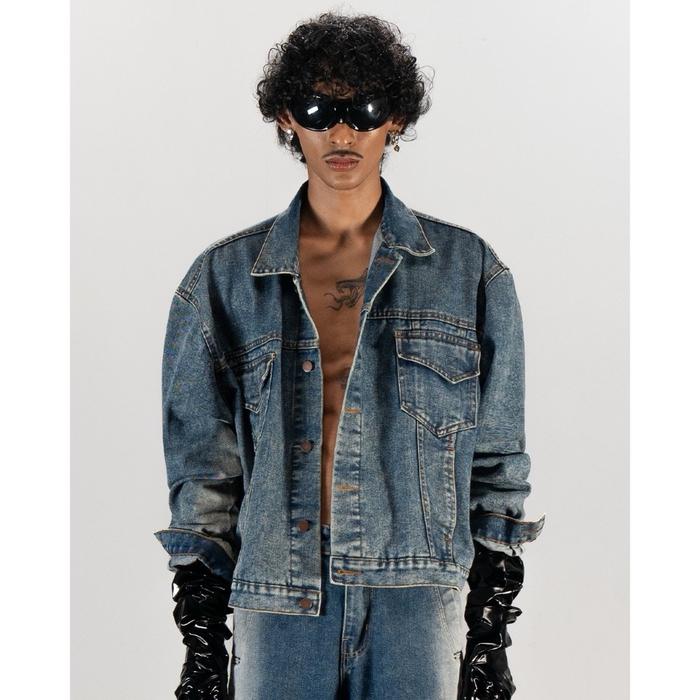 SVH | Balcony Trucker Jacket Denim Wash | Jaket Pria | Jaket Denim Pria | Jaket Jeans Pria | Jaket U