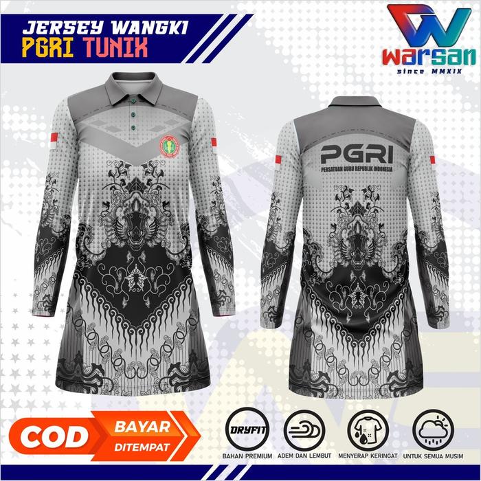 Tunik Pgri / Jersey Pgri Wanita / Baju Olahraga Pgri / Dress Pgri / Polo Pgri