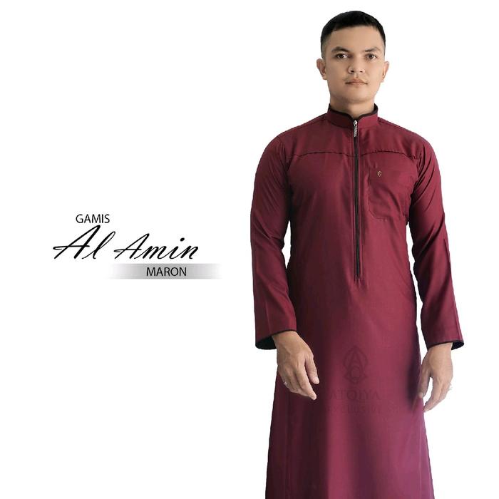 TERBARU, Gamis Al amin Atqiya Exclusive, Jubah slimfit, jubah terbaru. jubah keren Pria Muslim