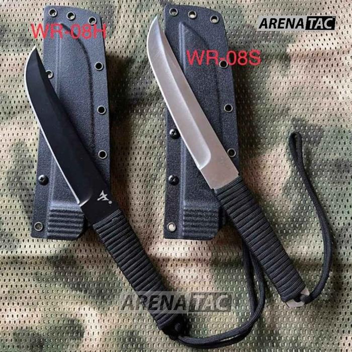 TACTICAL KYDEX WR 08 SILVER HITAM / WR TACTICAL OUTDOOR + HOLSTER DAN TEKLOCK