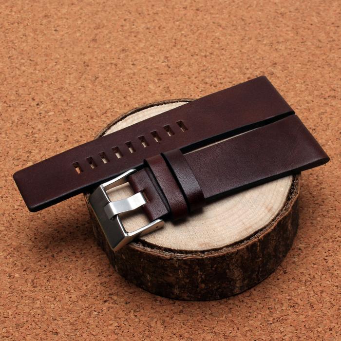 For Genuine Leather Strap Bracelet DZ7311 DZ7332 DZ7314 DZ1405 DZ4323 Watch Band Black Brown 22mm 24