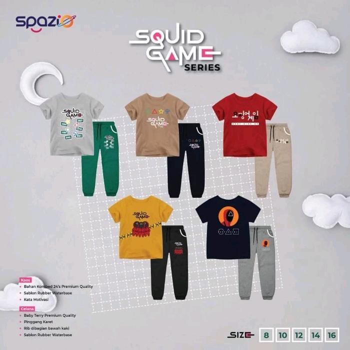 Baju Setelan Anak Laki-Laki Squid Game Spazio