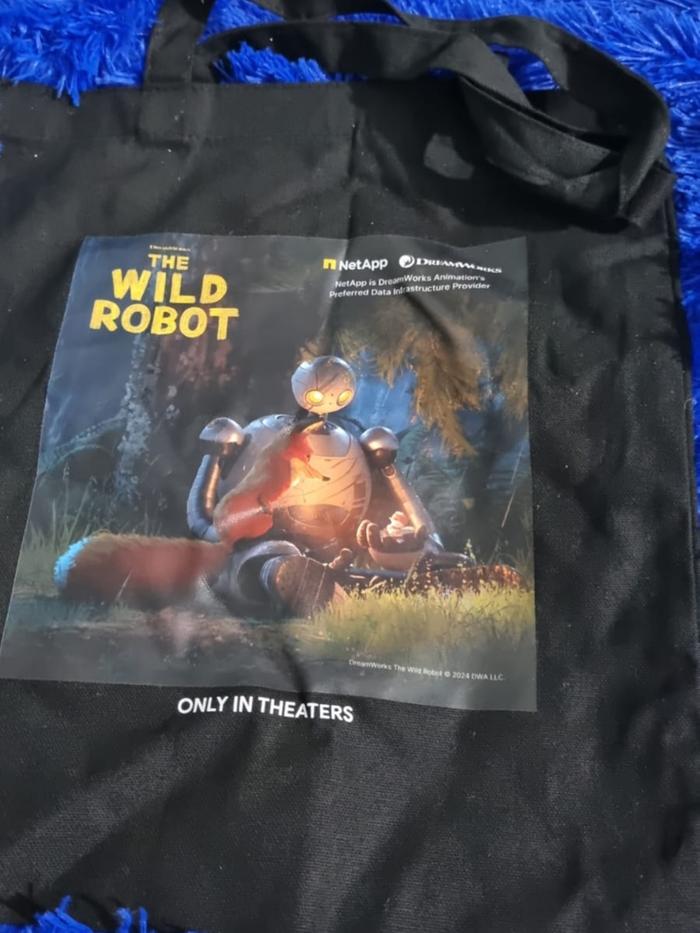 totebag asli dreamworks the wild robot tote bag