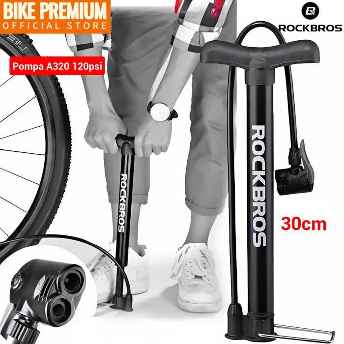 Rockbros A320 120 PSI Pompa Sepeda Bicycle Pump Pentil Presta Scrader