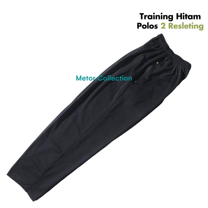 Training Hitam Polos Saku Resleting Training Hitam Panjang Polos Training Hitam Dewasa Training Olah