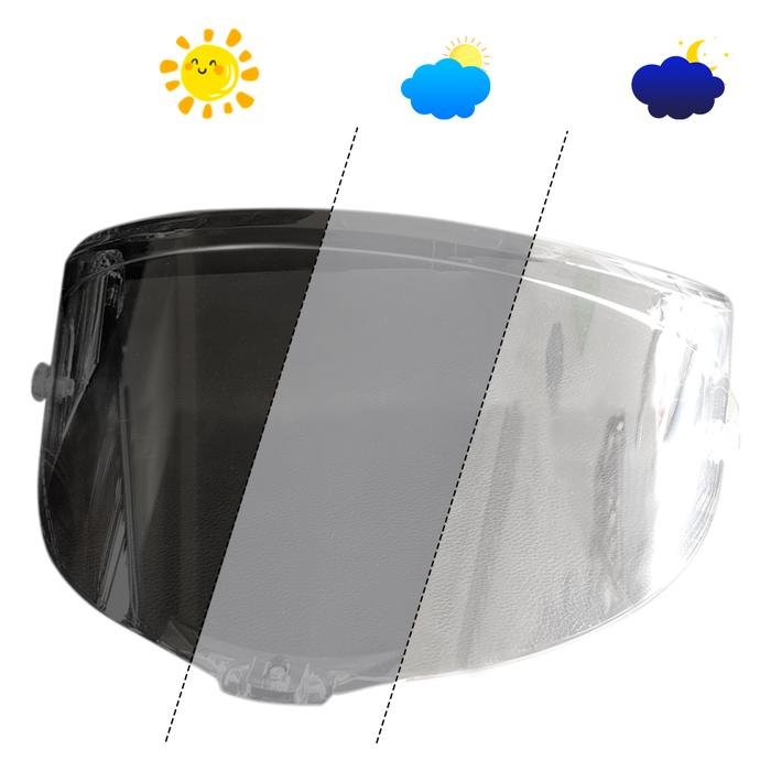 Motorcycle helmet Photochromic Visor Anti-UV PC visor Lens Pista hromic Smoke Dark Visor For AGV Pis