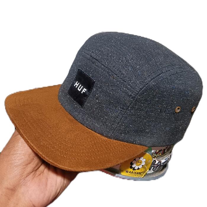 Topi Caps Cap Snapback Hat Hats 5 Five Panel Panels HUF Authentic Original not Supreme