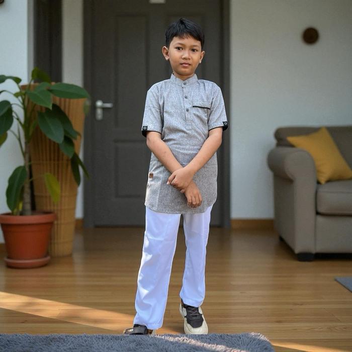 Terbaik Baju Koko Kurta Anak Balita Remaja Usia 1-14 Tahun Model Pakistan Kerah Bisban Kancing Tali 