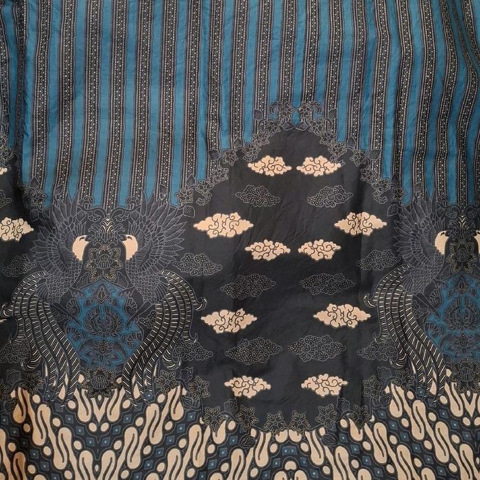 Kain batik katun prima premium mtf liris toska bs buat kemeja blus rok gamis cardigan dll Mueah eleg