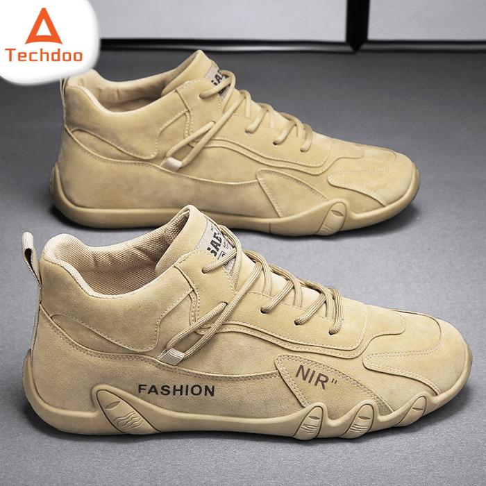 Techdoo Sepatu Beck Pria Sepatu Pria Sneakers Casual Sport Running Olahraga Lari Shoes Tali Anti Sli