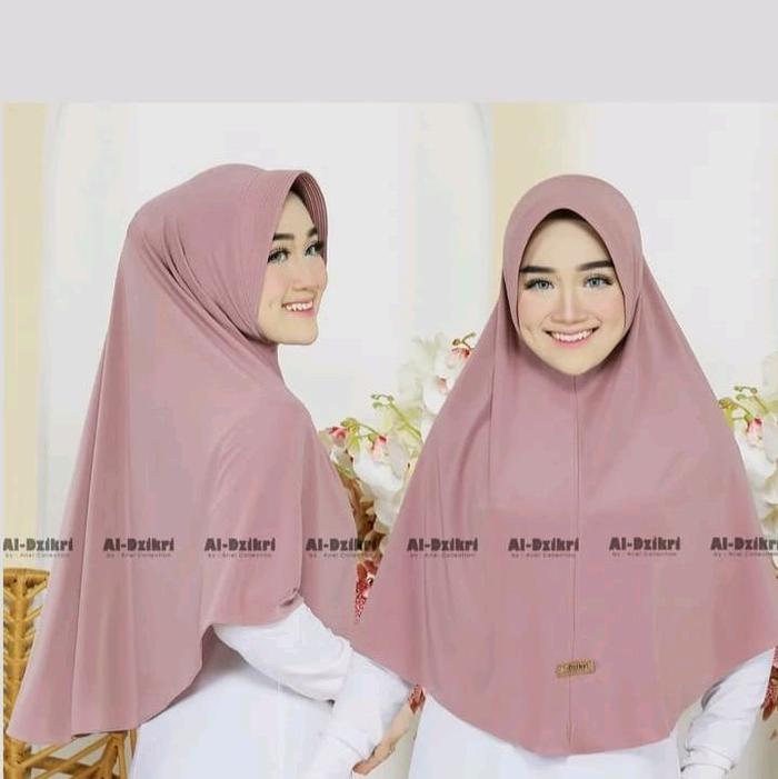 Hijab Instan Al-Dzikri Hijab Bergo Jersey Premium Pet Size L by Ariel Collection