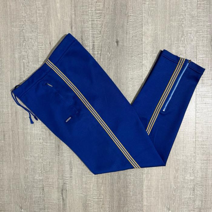 Celana vintage adidas w.germany techno trackpants royalblue