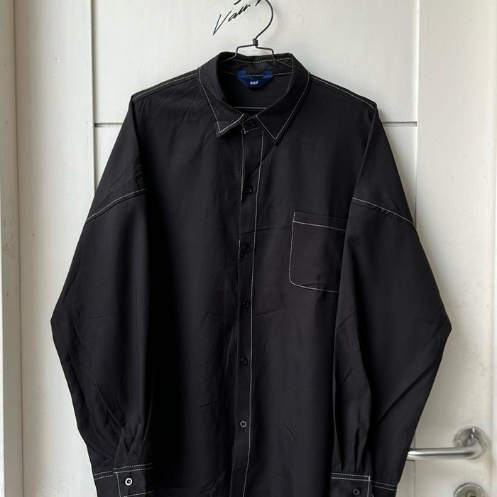 RIZKY FEBIAN ADRIAN KHALIF BEEP Black Contrast Sticth Shirt