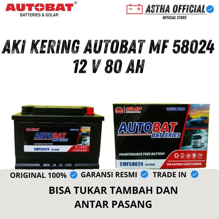 Aki Mobil 58024/LN3 AUTOBAT MF DIN80 12 V 80 Ah REBORN DIESEL MERCY C200