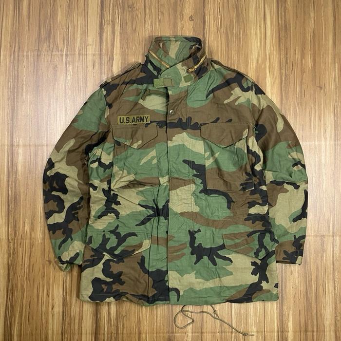 M65 Jacket Woodland Size Medium Reguller Deadstock