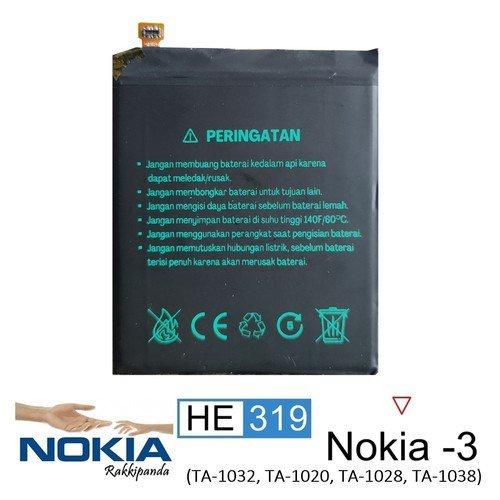 Baterai Nokia 3 HE319 5.0 Inches Double IC Protection